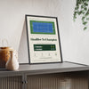 Qualifier To Champion 2021 Tennis print framed and leaning on a sideboard