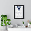 England Gascoigne 1996 v Scotland Shirt Print framed on a living room wall