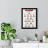 England Rugby Greatest XV poster framed on a living room wall