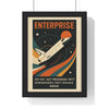 Framed Enterprise NASA Shuttle poster