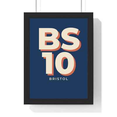 Personalised postcode town typographic poster product mockup 2