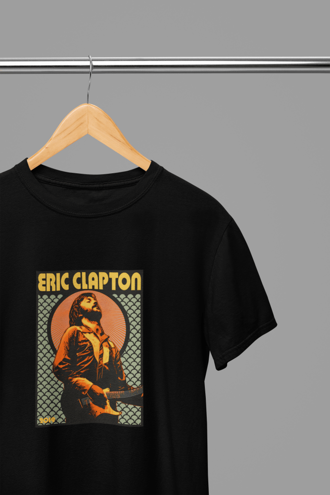 Eric Clapton T-Shirt/Sweatshirt - Poster Kingz - S - Design 1 T-Shirt - Black