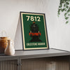 Framed Erlestoke Manor 7812 Steam Train poster