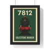 Framed Erlestoke Manor 7812 Steam Train poster