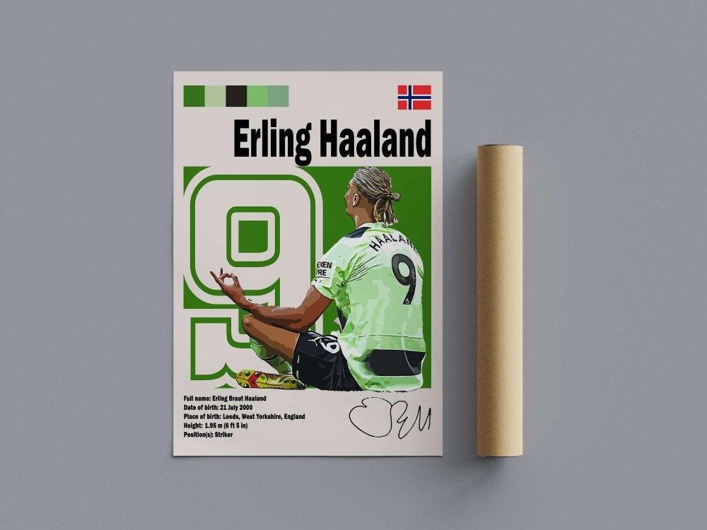 Erling Haaland Poster - Poster Kingz