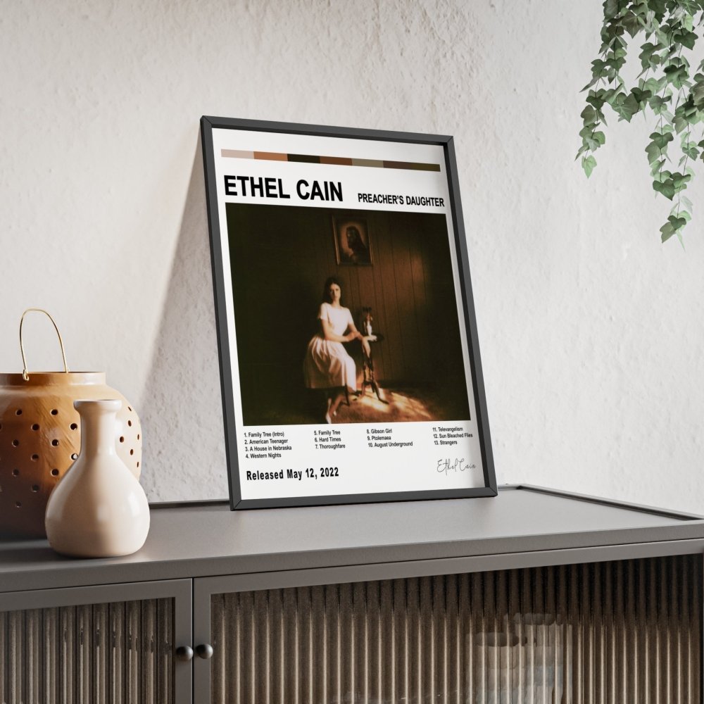 Ethel Cain - Preacher's Daughter Album Cover Poster - Poster Kingz - A5 (unframed) - White - 