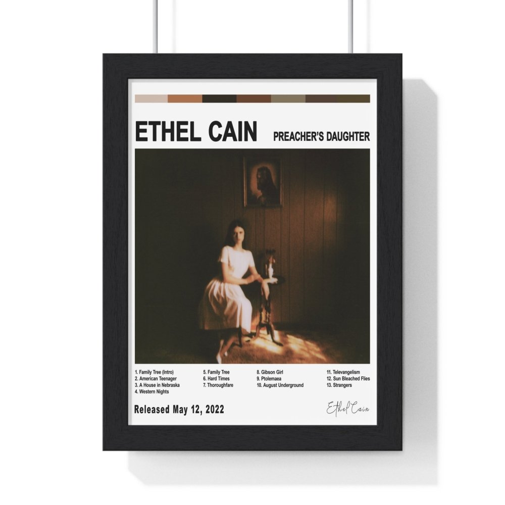 Ethel Cain - Preacher's Daughter Album Cover Poster - Poster Kingz - A5 (unframed) - White - 