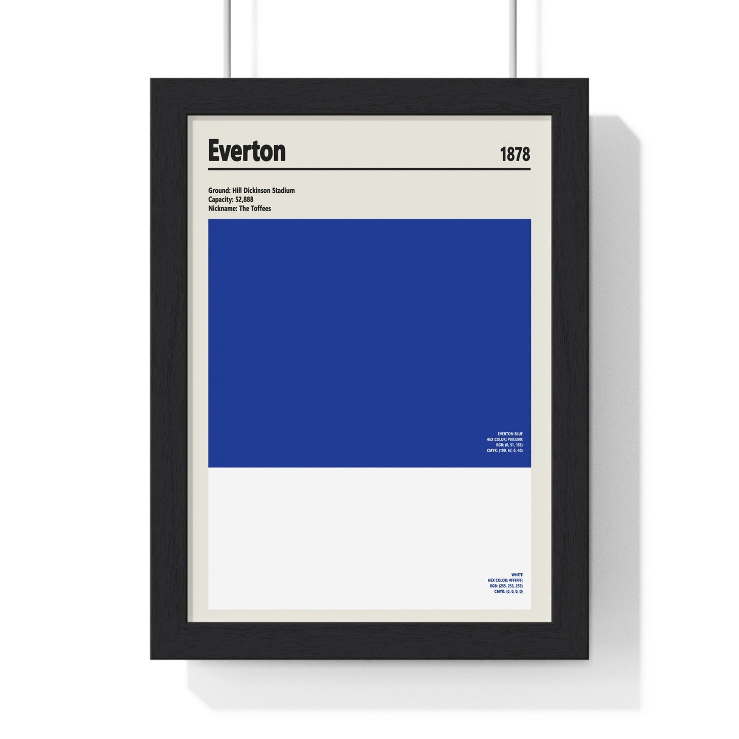 Everton Colour Swatch Print