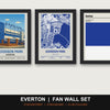 Everton Fan Wall Set | Goodison Park Print, Stadium Map & Club Colours