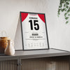 Exeter City Play-Off Final 2008 Poster - Rob Edwards 15 Wembley Shirt Print framed and leaning on a sideboard