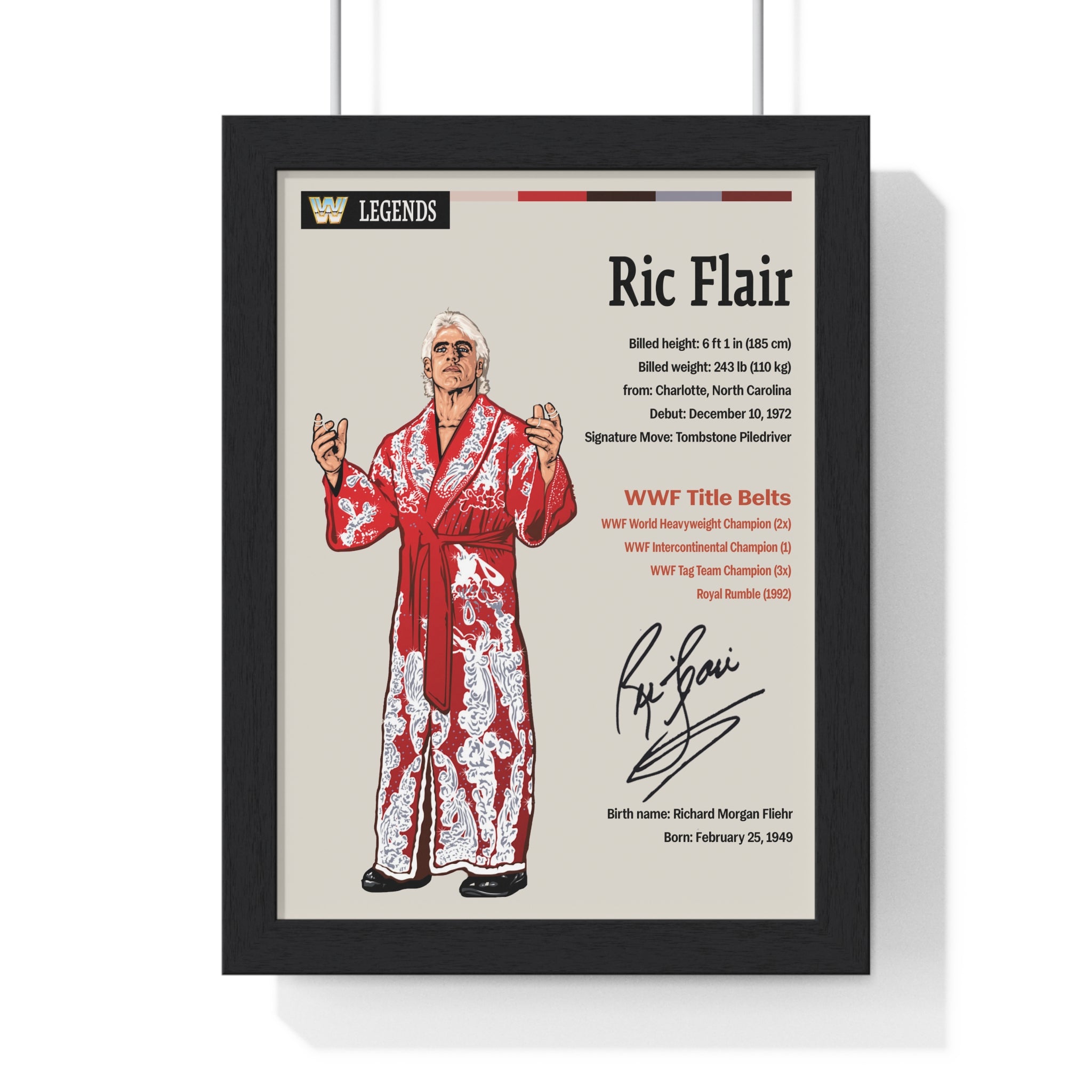 Ric Flair Wrestling Poster