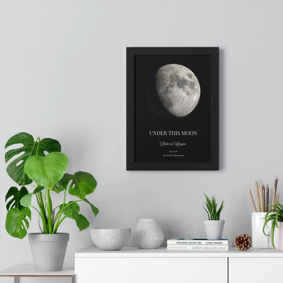 Under this moon moon phase wall art for couples
