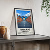 Framed Maine Road Manchester Print Manchester City Stadium Art poster