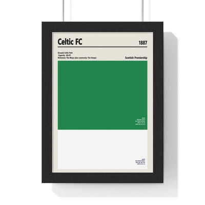Celtic FC colour swatch print green and white wall art