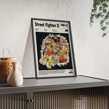 Street Fighter II 1991 - Video Game Info minimalist Poster