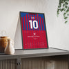 Crystal Palace FA Cup Final 2025 Poster - Eze 10 Wembley framed and leaning on a sideboard