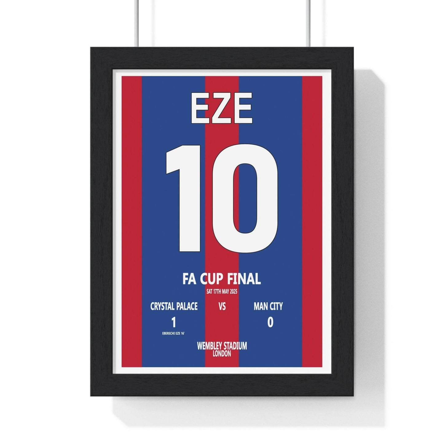 Example custom sporting events poster style showing FA Cup Final 2025 wall art