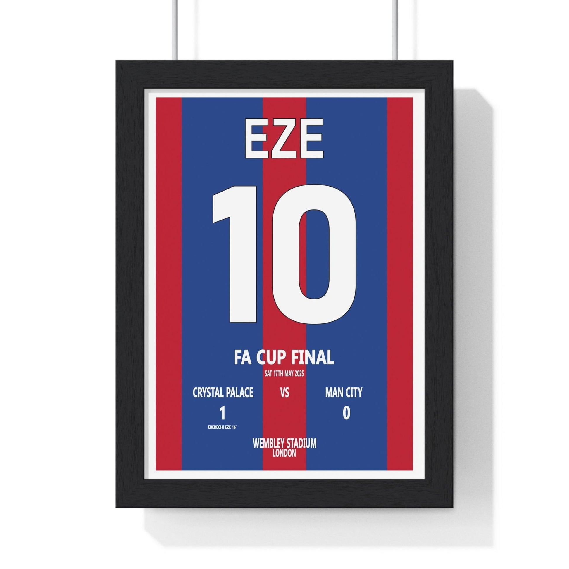 Example custom sporting events poster style showing FA Cup Final 2025 wall art