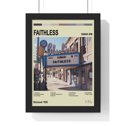 Faithless Album Cover Poster - Poster Kingz - A5 (unframed) - Vintage - Sunday 8PM