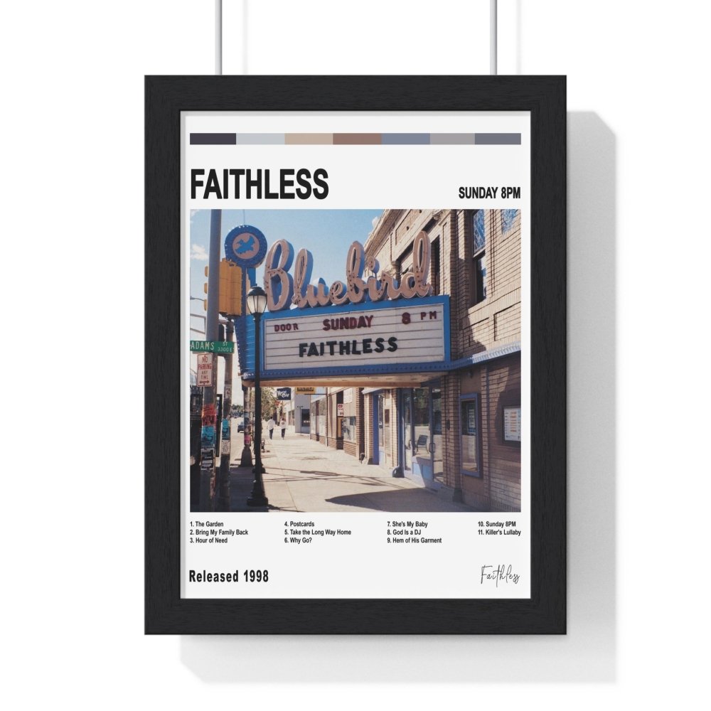 Faithless Album Cover Poster - Poster Kingz - A5 (unframed) - White - Sunday 8PM