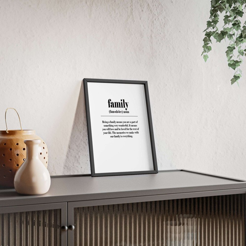 Family Definition Poster Wall Art - Poster Kingz