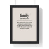 Framed Family Definition poster