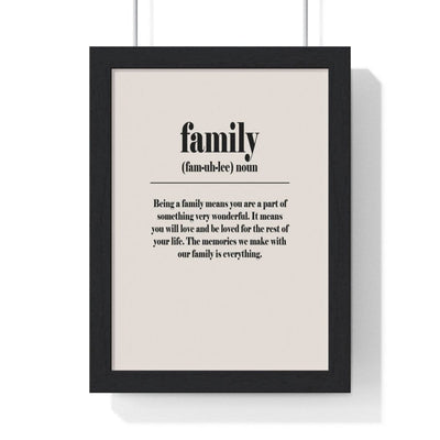 Framed Family Definition poster