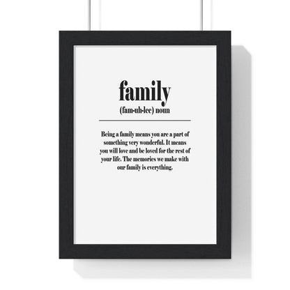 Family Definition Poster Wall Art - Poster Kingz