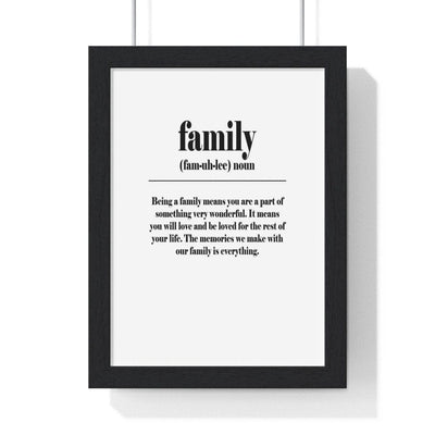 Framed Family Definition poster