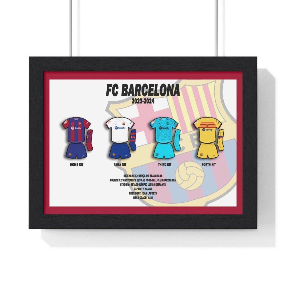 FC Barcelona | 23/24 Football Print - Poster Kingz