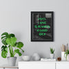 07 Vinyl Records music poster framed on living room wall