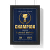 Personalised Fantasy Football Champion Print - framed print
