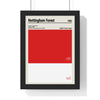 Nottingham Forest colour swatch print in red and white