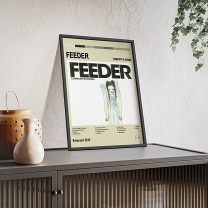 Feeder - Comfort in Sound Album Cover Poster - Poster Kingz - A5 (unframed) - White - 