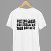 Black t-shirt with FIRED On Your Day Off Quote Friday Movie /Sweatshirt back view