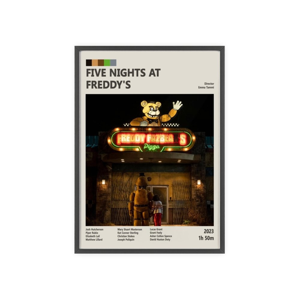 Five Nights at Freddy's Movie Poster (2024) – Chilling Horror Game Adaptation Art Print - Poster Kingz - A5 (unframed) - 