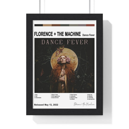 Florence + the Machine Album Cover Poster - Poster Kingz - A5 (unframed) - Dance Fever - White