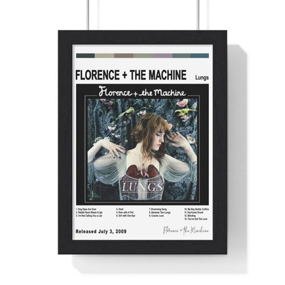 Florence + the Machine Album Cover Poster - Poster Kingz - A5 (unframed) - Lungs - White