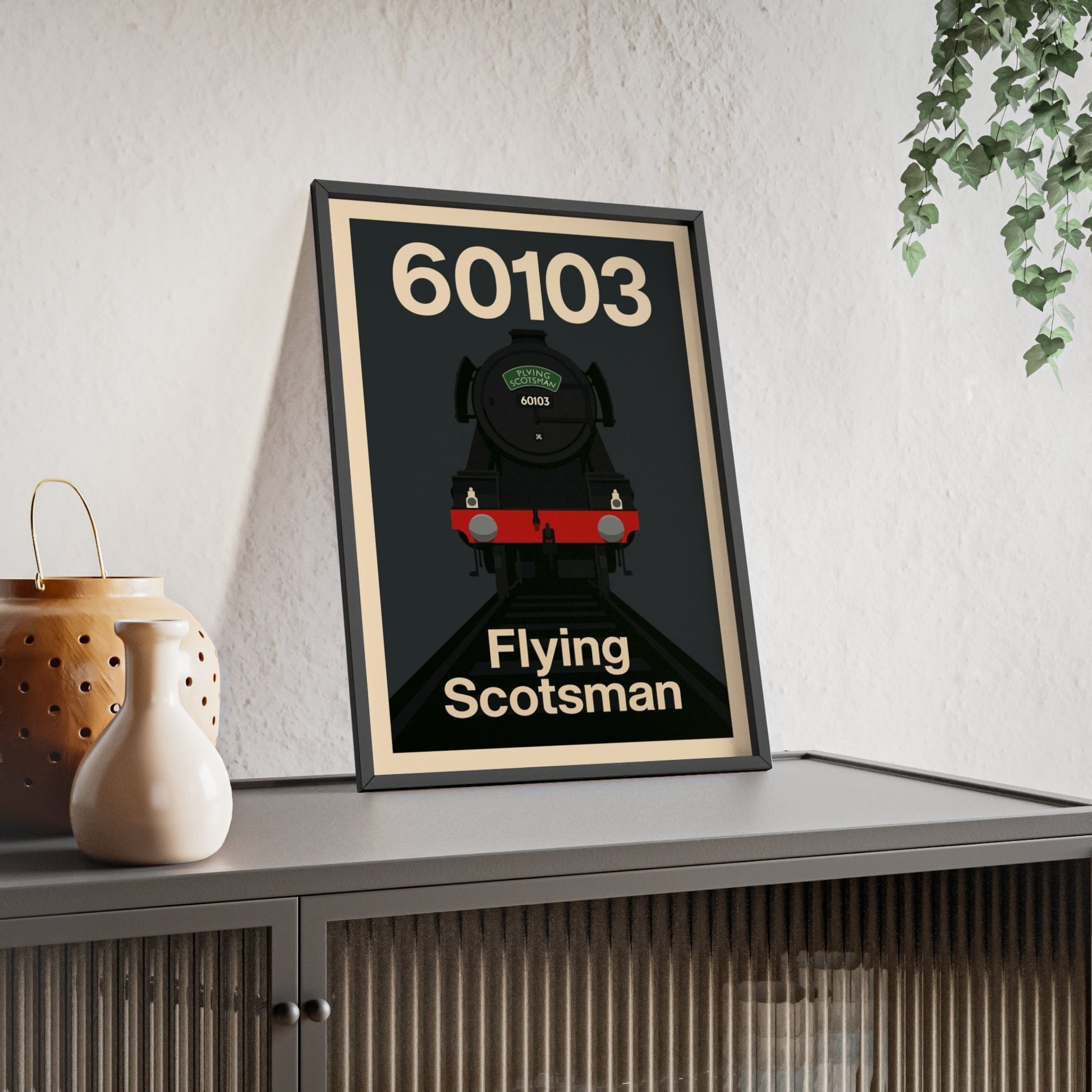 Flying Scotsman 60103 Poster Print | Iconic Train Wall Art - Poster Kingz - A5 (unframed) 5.8 × 8.3 in - 