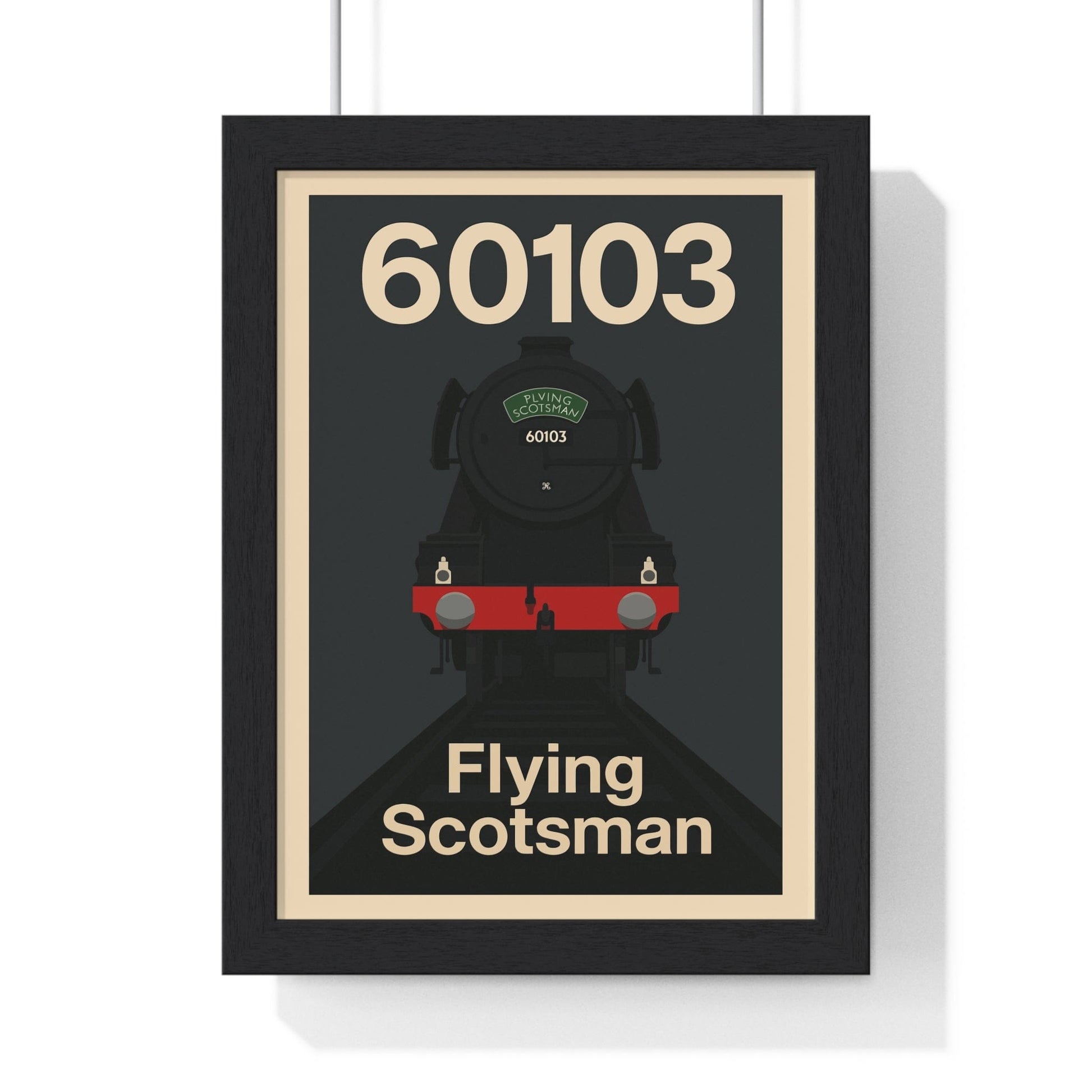 Flying Scotsman 60103 Poster Print | Iconic Train Wall Art - Poster Kingz - A5 (unframed) 5.8 × 8.3 in - 