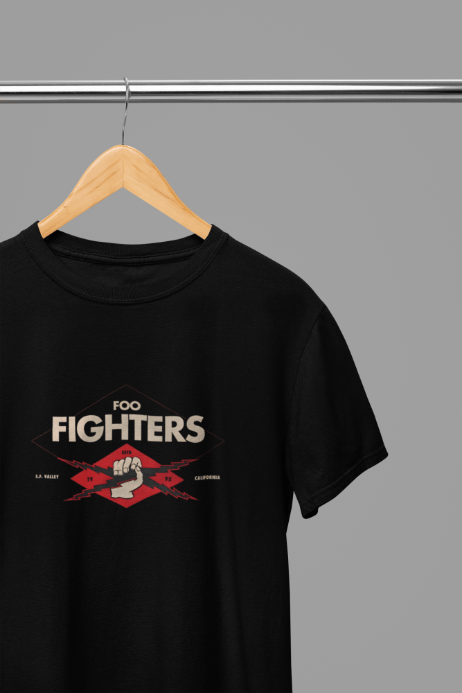 Foo Fighters T-Shirt/Sweatshirt - Poster Kingz - S - Design 1 T-Shirt - Black