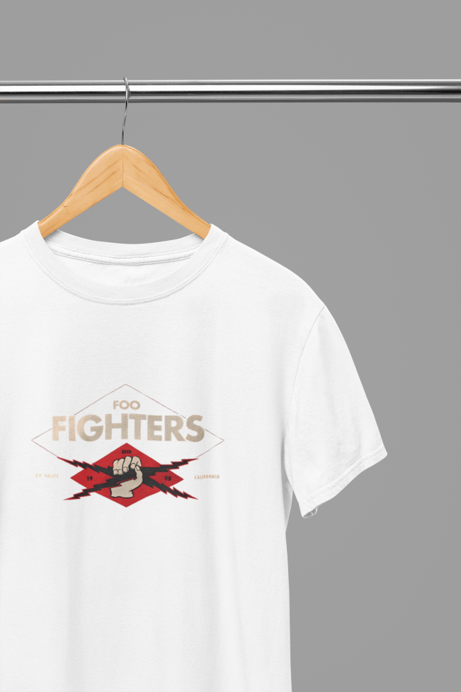 Foo Fighters T-Shirt/Sweatshirt - Poster Kingz - S - Design 1 T-Shirt - White