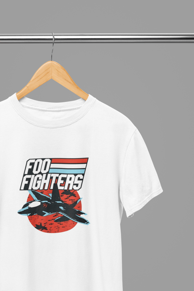 Foo Fighters T-Shirt/Sweatshirt - Poster Kingz - S - Design 2 T-Shirt - White