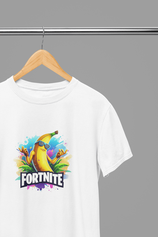 Fortnite - Dancing Banana T-Shirt/Sweatshirt - Poster Kingz - S - White - T-Shirt