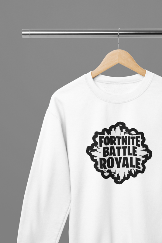 Fortnite - Fortnite Battle Royale T-Shirt/Sweatshirt - Poster Kingz - S - White - Sweatshirt