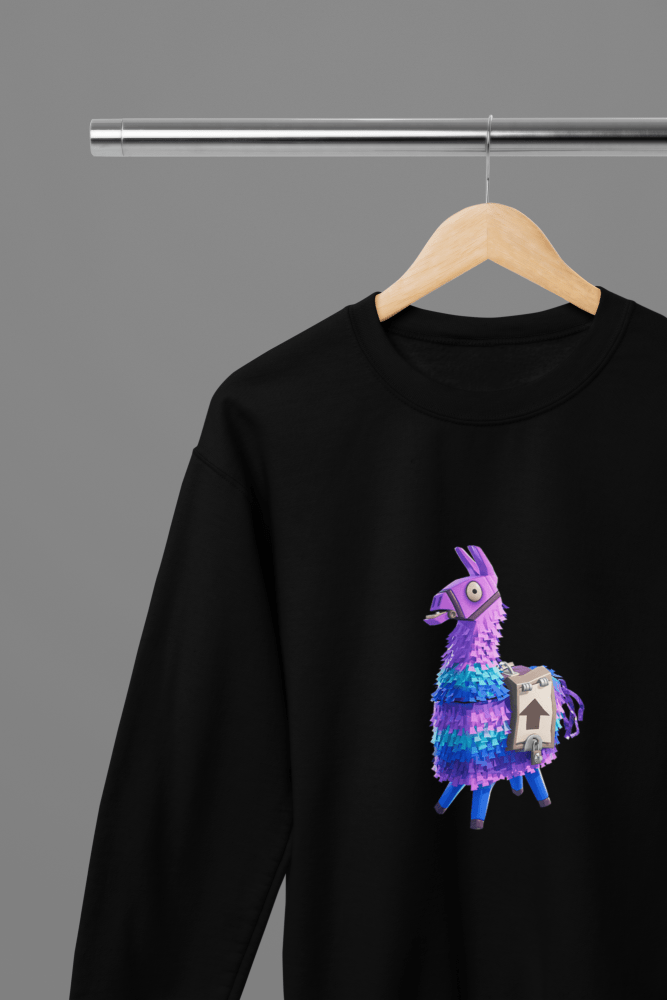 Fortnite - Llama T-Shirt/Sweatshirt - Poster Kingz - S - Black - Sweatshirt