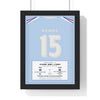 France Six Nations 2026 print - Ramos 15 Le Crunch framed in a black frame, ready to hang