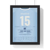 France v England Six Nations 2026 Poster - Thomas Ramos 15 Le Crunch Winning Penalty Print framed in a black frame, ready to hang