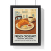 Framed French Croissant - Paris Caf� Kitchen & Dining Room Print print