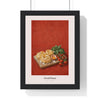 Fresh Pasta Print framed in a black frame, ready to hang